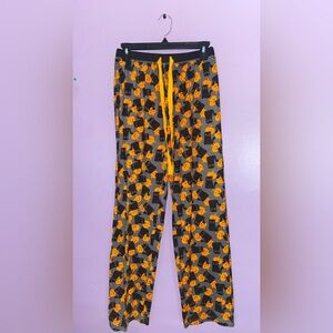 Halloween/Cat Pumpkin Print Pajama Pants